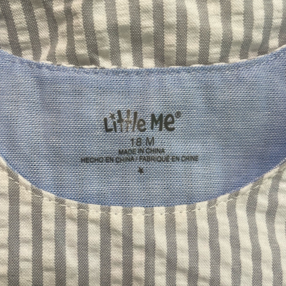 Little Me Baseball Romper - Picture 3 of 3